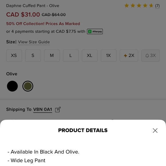 Fashionnova Daphne Cuffed Pant - Picture 4 of 7